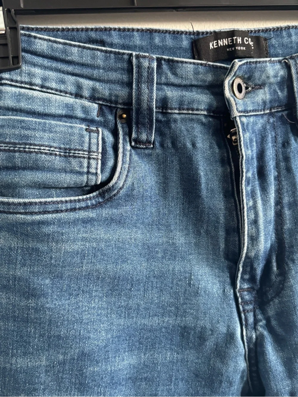 Kenneth Cole Men’s Slim Fit Jeans 30x29 Medium Blue Recycled Stretch Denim